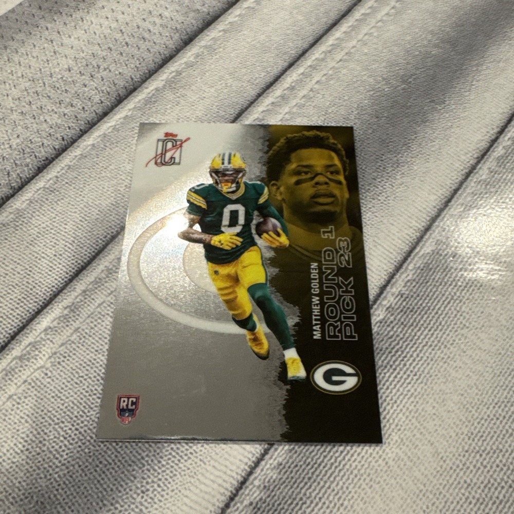 Topps Signature Class 2025 Matthew Golden Chrome Refractor RC #111 Packers NFL